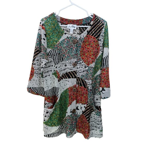 Joseph Ribkoff Womens Size 10 Jacket‎ Button Multicolor Open Knit Made In Canada - Picture 1 of 6